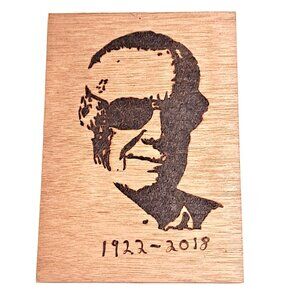 Stan Lee Laser-Engraved Portrait – Memorial Edition 5" x 7"